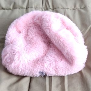 Pink plush bag
